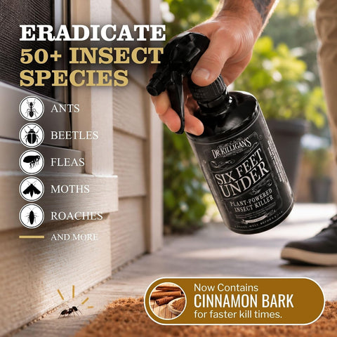 Dr. Killigan's Plant Powered Bug Spray for Home (24 oz) (24 Fl Oz)