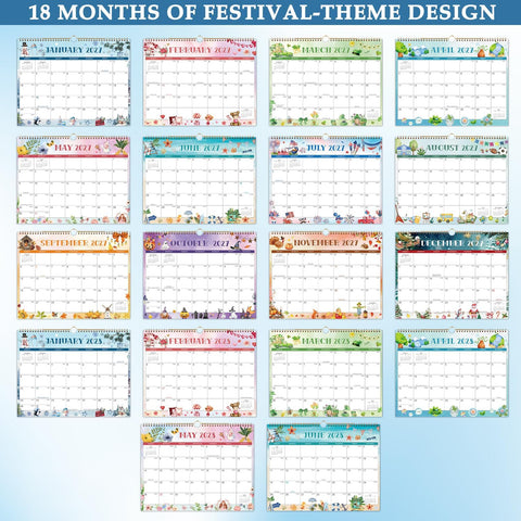 2027 Wall Calendar,18-Month Wall Calendar 2027-2028,14.7" x 11.5"