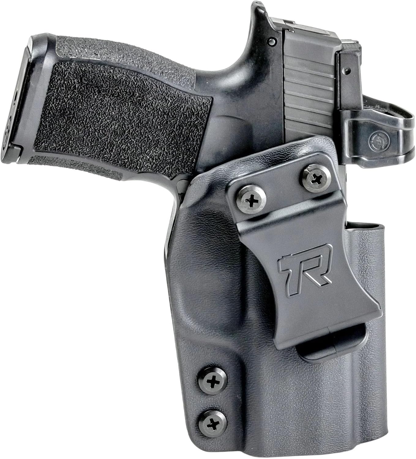 Rounded IWB Holster - Inside Waistband Concealed Carry, American Made, Concealment Express, Black Kydex, Optics Ready, Fits: