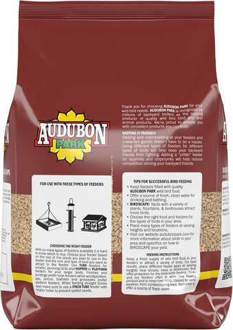 Audubon Park Sunflower Hearts & Chips Wild Bird Food, No Mess Sunflower Seeds for Birds, 5-Pound Bag (Pack of 4)