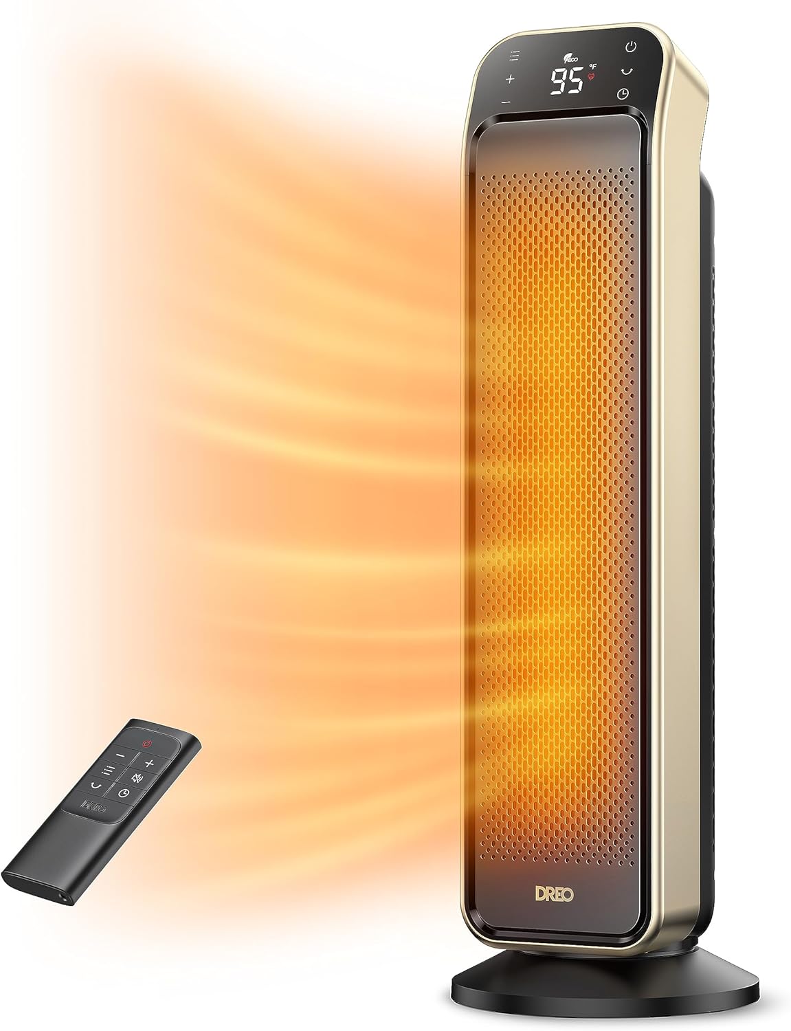 DREO 25 Inch Electric Space Heater for Indoor Use, Large Room, Thermostat