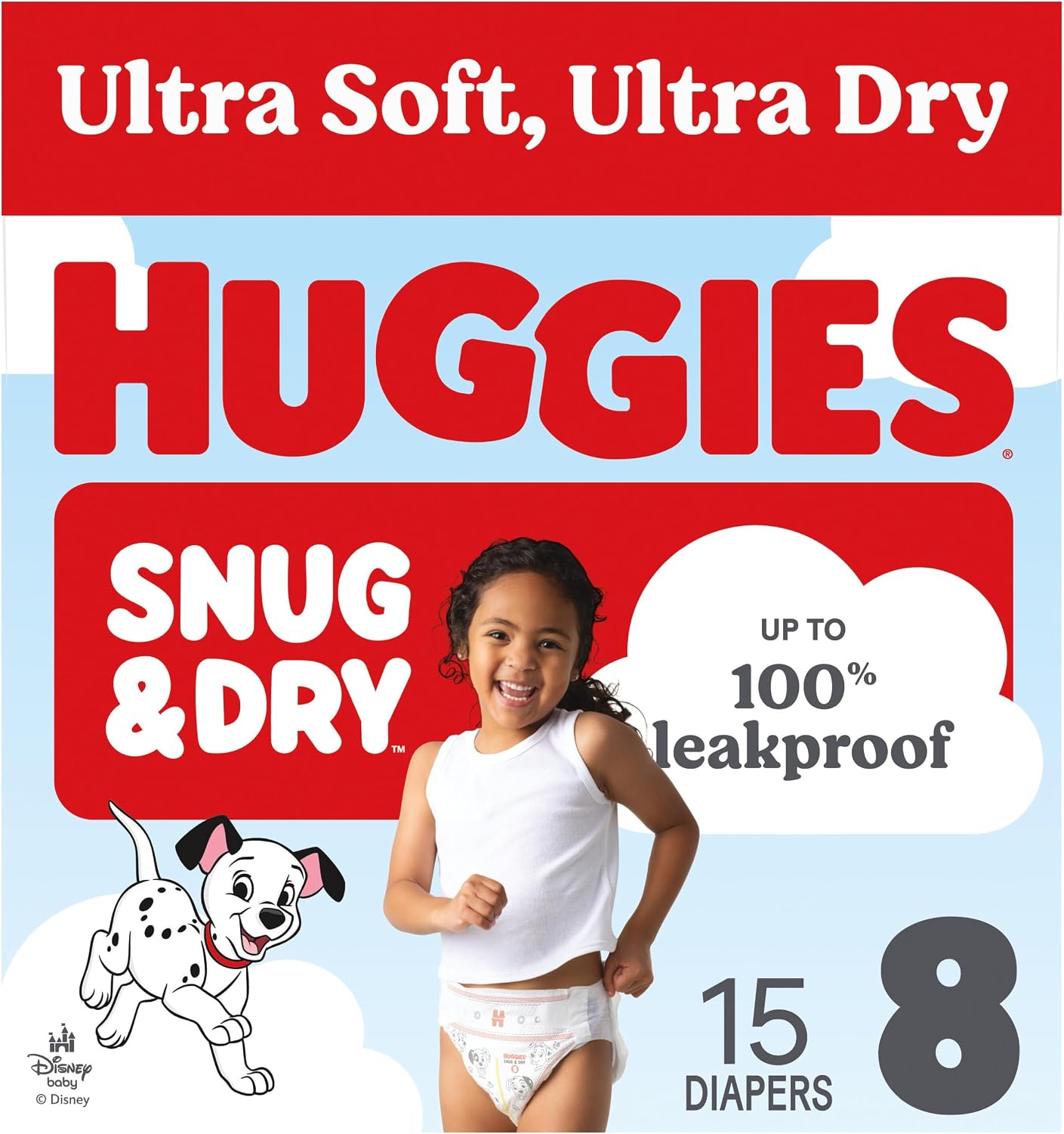 Huggies Snug & Dry Diapers Size 8, 15 Count