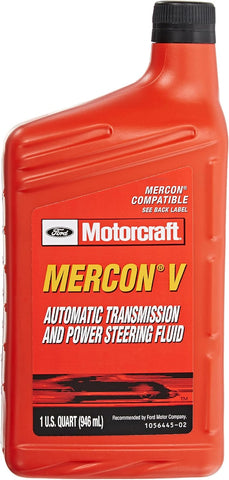 Ford Genuine XT-5-QM MERCON-V Automatic Transmission and Power Steering Fluid - 1 Quart