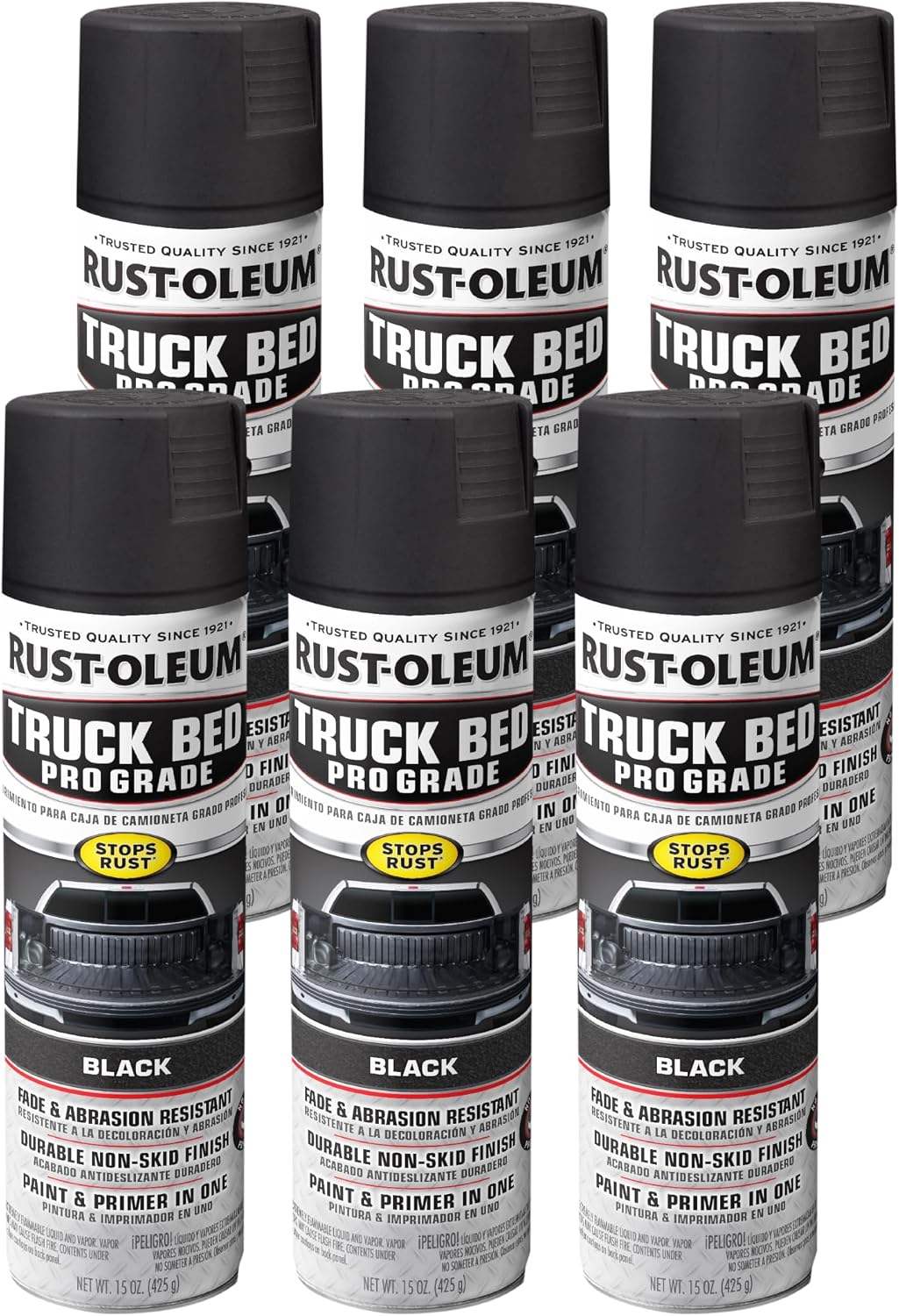 Rust-Oleum Automotive Pro Grade Truck Bed Coating Spray, Black