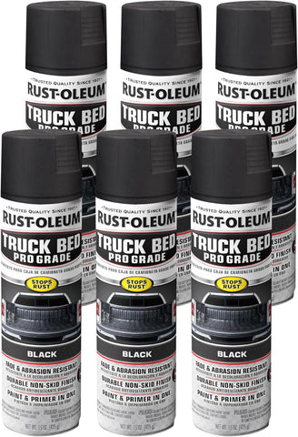 Rust-Oleum Automotive Pro Grade Truck Bed Coating Spray, Black