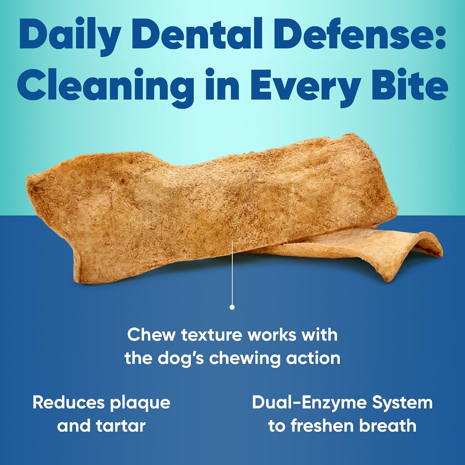 Virbac C.E.T. Enzymatic Oral Hygiene Chews for Dogs, Tartar Control, Large