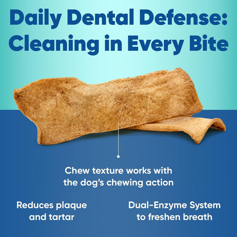 Virbac C.E.T. Enzymatic Oral Hygiene Chews for Dogs, Tartar Control, Large