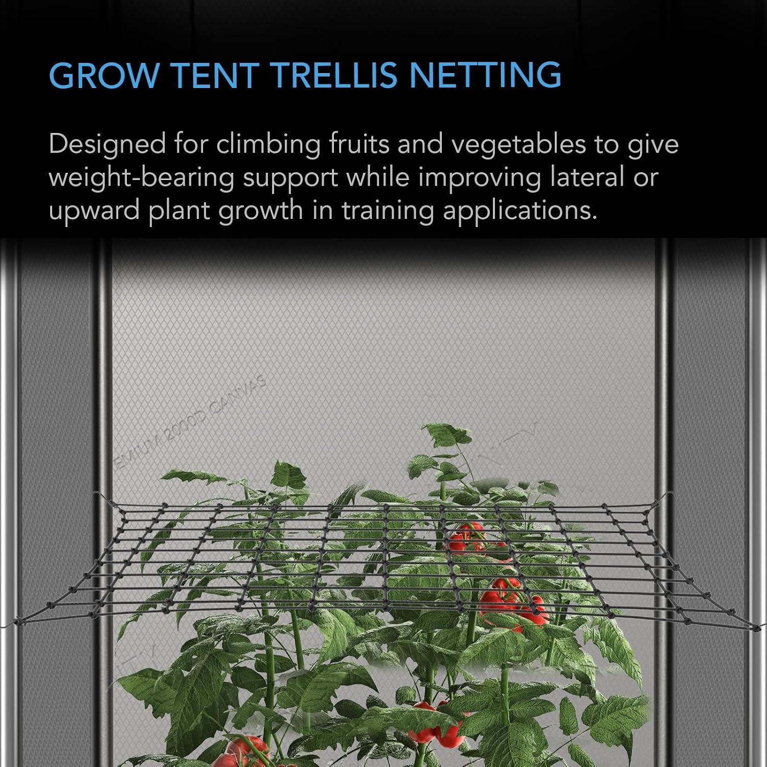 AC Infinity Elastic Trellis Netting for 2x4 Grow Tents