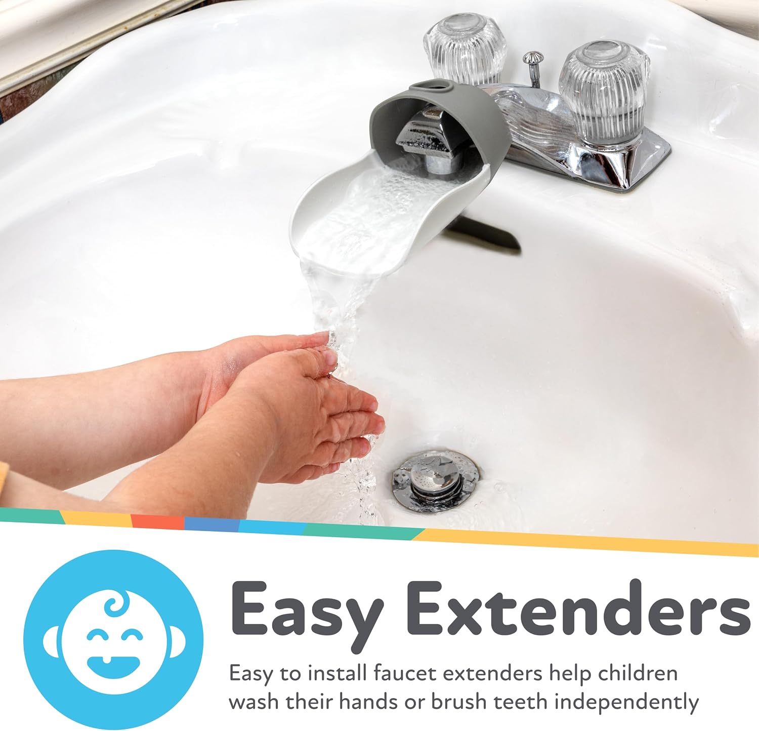 Nuby 2-in-1 Faucet Extender - 2 Pack