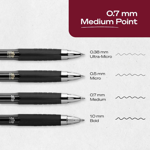 uniball™ 207 Gel Pens, Black Ink, 0.7mm Medium Point, Retractable, 36 Count | Smooth Writing, Fraud-Resistant, uni Super Ink™