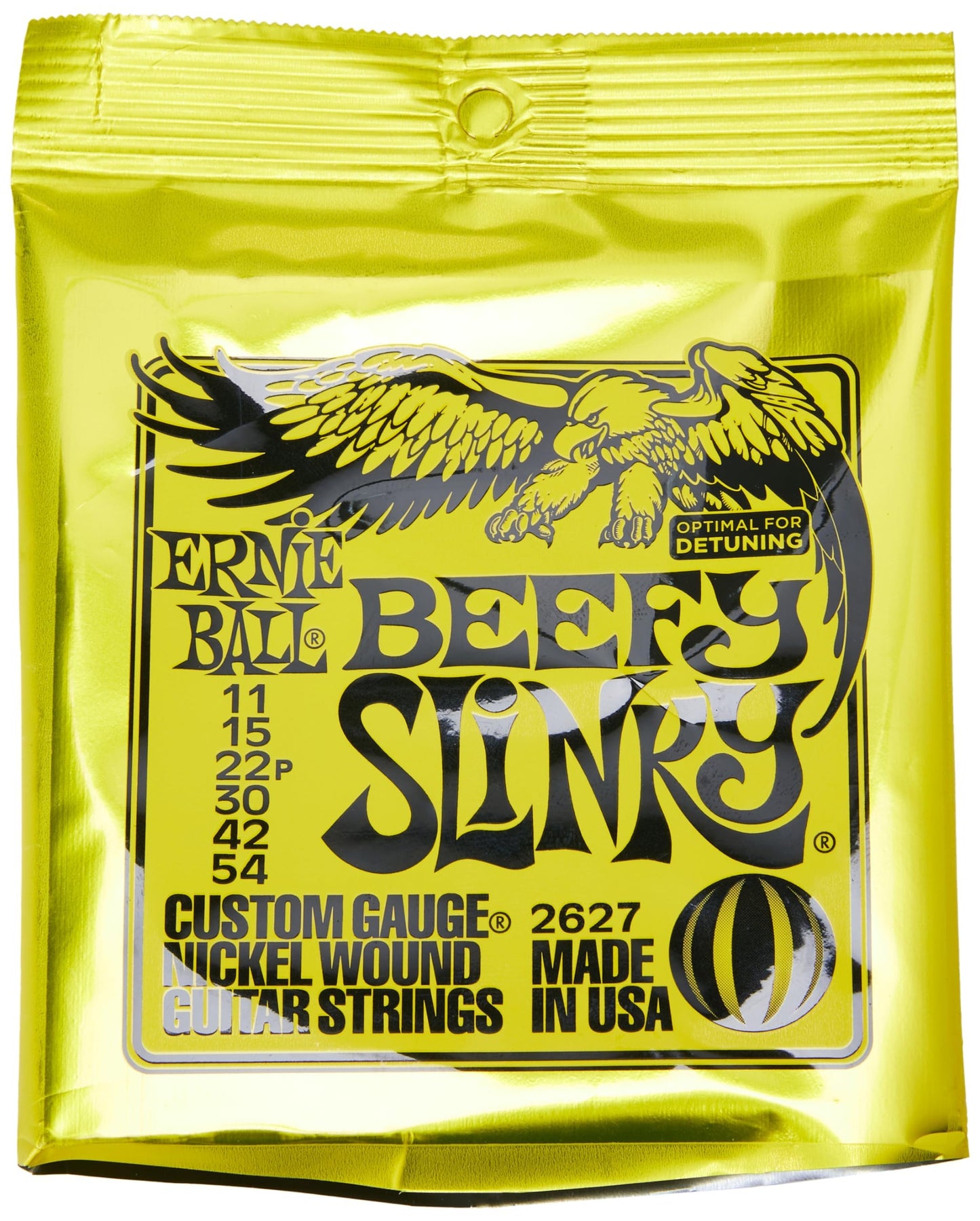 Ernie Ball Beefy Slinky Nickel Wound Electric Guitar Strings - 11-54 Gauge