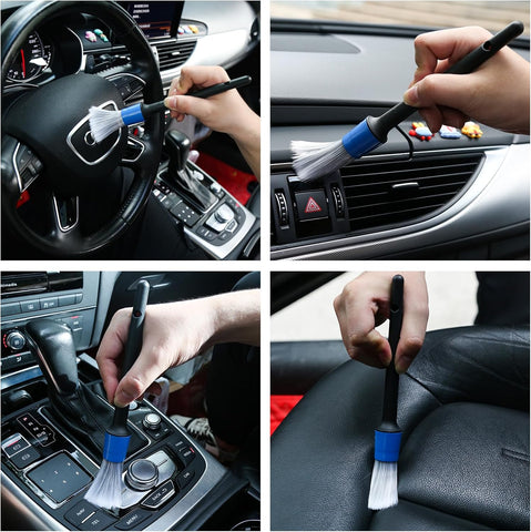 HMPLL 10pcs Car Detailing Kit, Premium Detailing Brush Set
