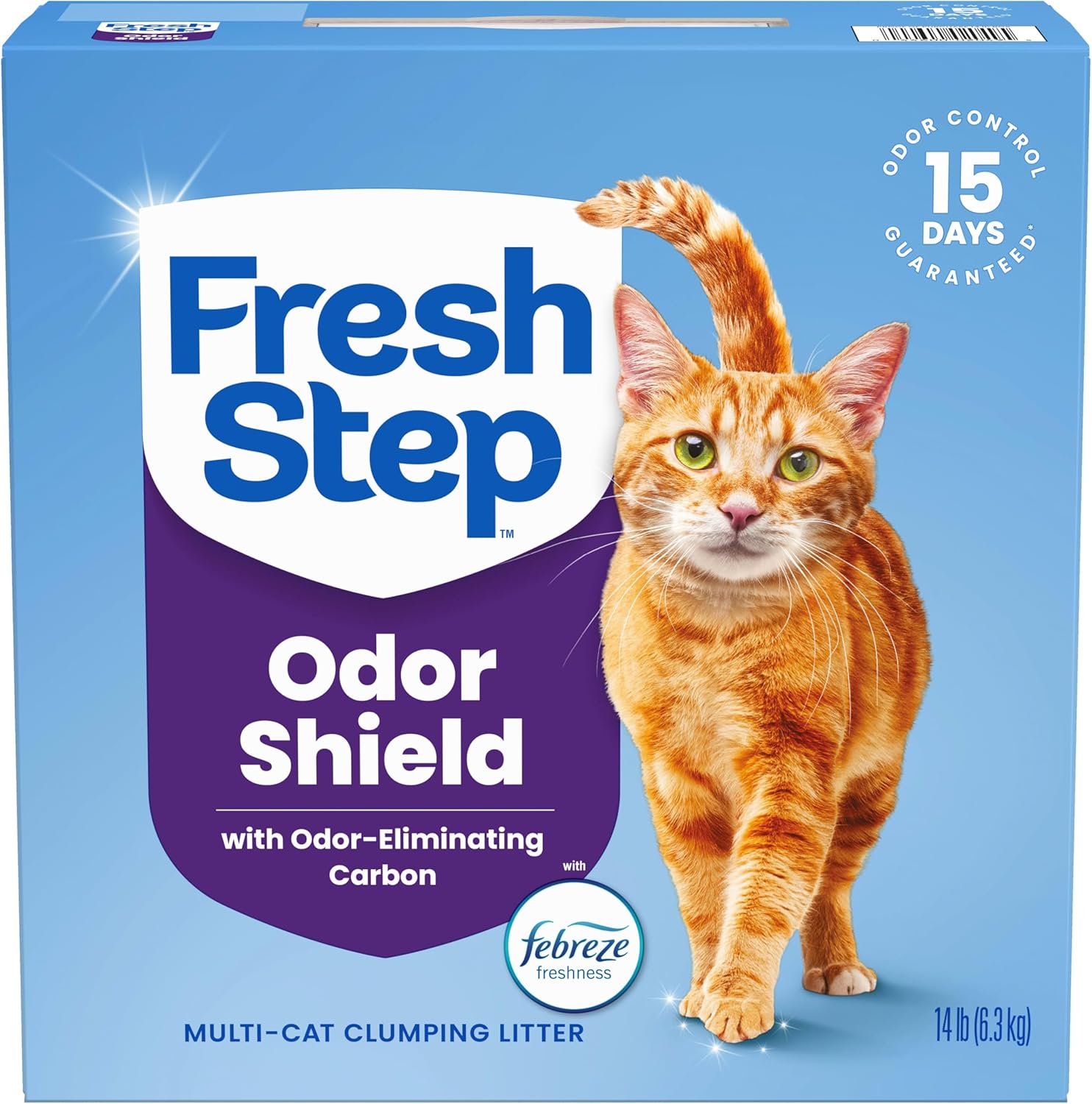 Fresh Step Odor Shield Multi Cat Clumping Cat Litter, 14 lb.