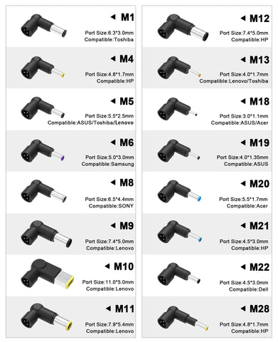 90W Universal AC Adapter Laptop Charger Replacement for Dell HP Acer Asus Lenovo IBM Toshiba Samsung Sony Fujitsu Gateway Notebook Ultrabook Chromebook Power Supply Cord with 16 Tips
