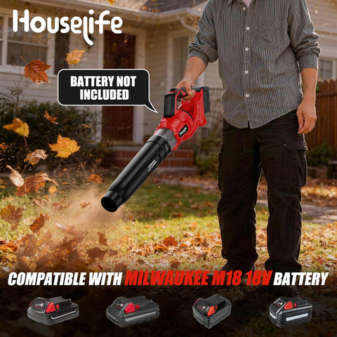 600 CFM Leaf Blower Cordless Compatible with Milwaukee 18V M18 Battery