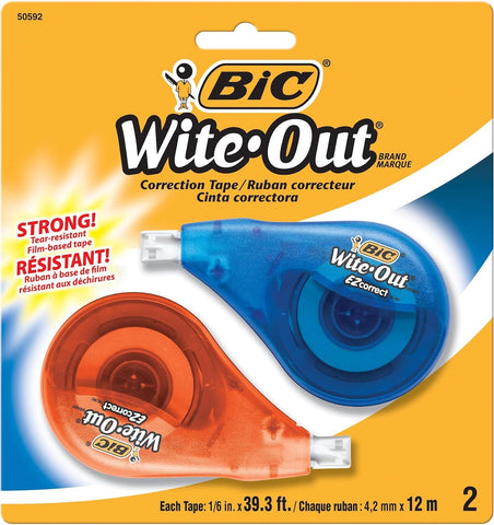 BIC Wite-Out EZ Correct Correction Tape, 2-Count