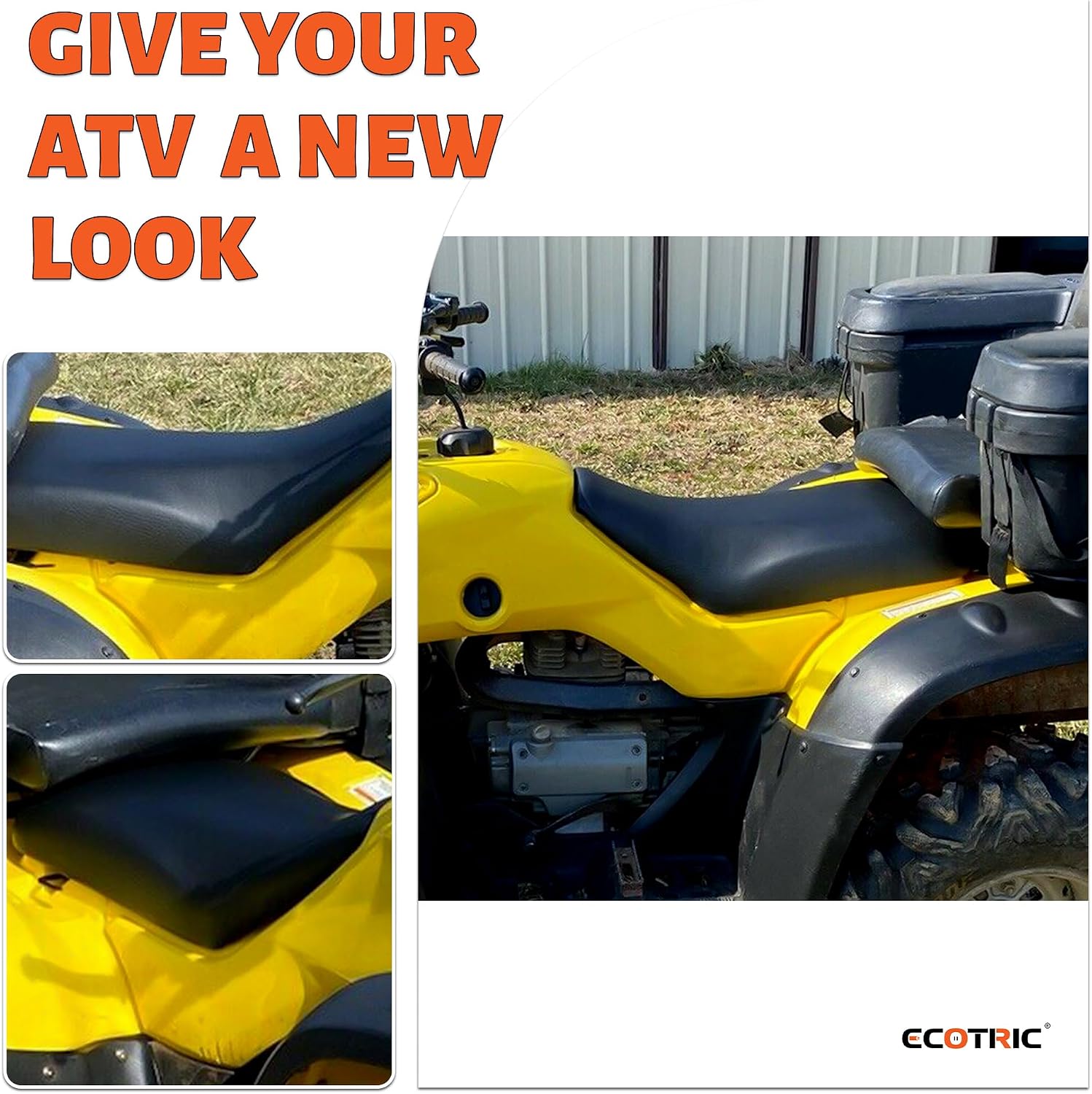 ECOTRIC Seat Compatible with 2004-2006 TRX 2004-2007 Honda Rancher 400