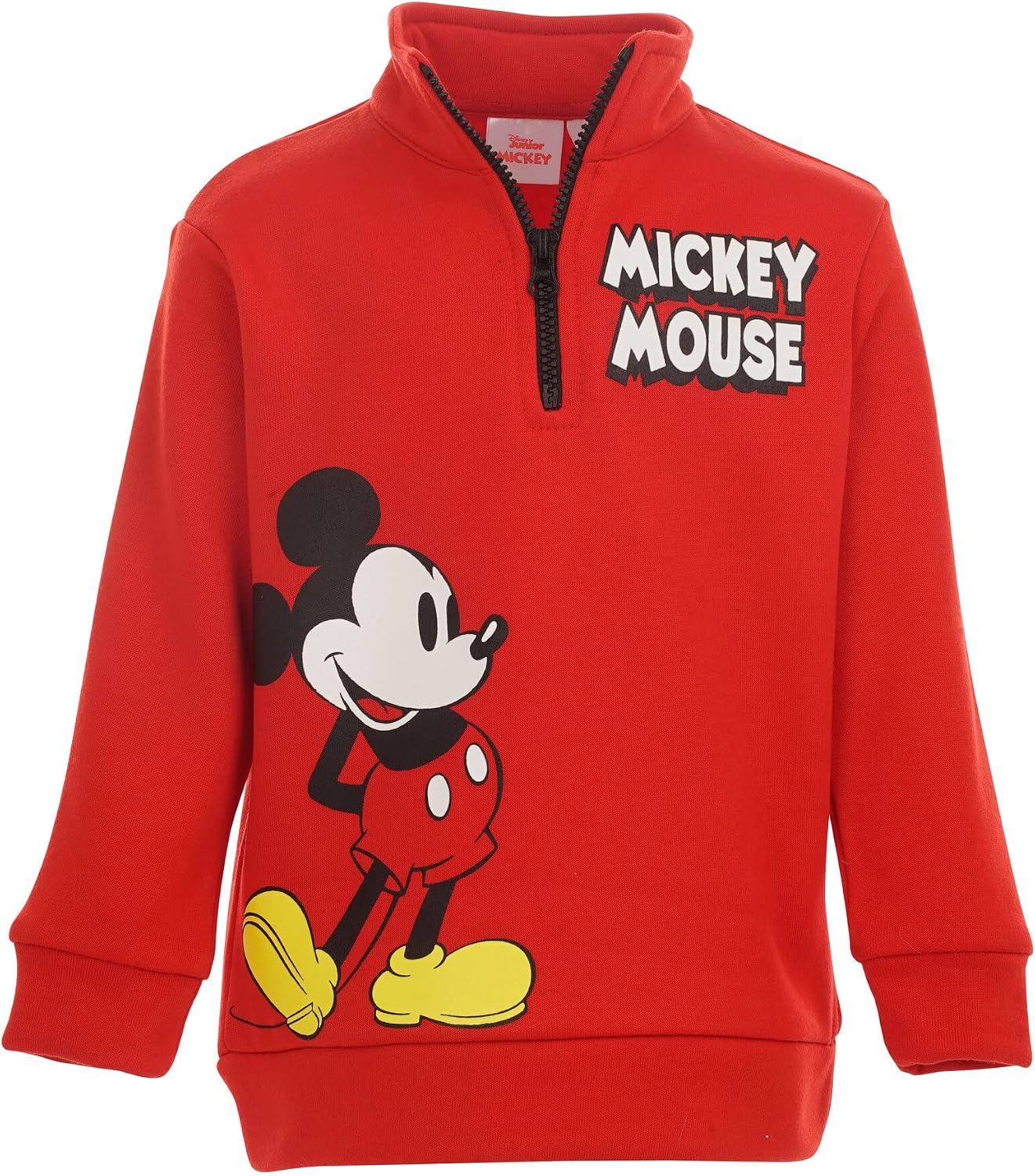 Disney baby-boys Half-zip Sweatshirt & Pants - Red