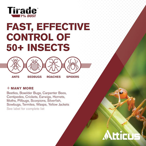 Atticus Tirade 1% Dust Insecticide (1.25lb) - Control Wasps, Bees, and More