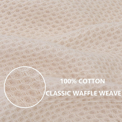 Homaxy 100% Cotton Waffle Weave Kitchen Dish Cloths 12-Pack, Multicolor