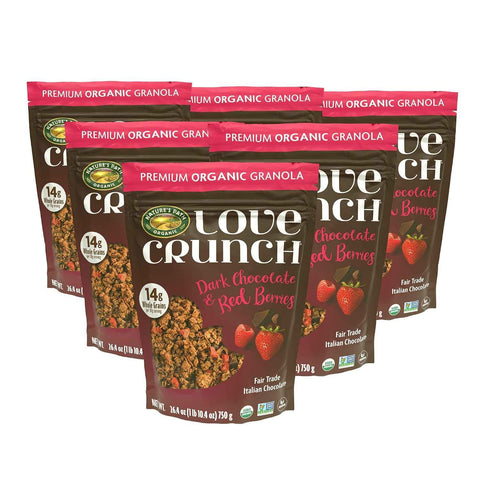 Love Crunch Dark Chocolate & Red Berries Granola, 26.4 oz (Pack of 6)