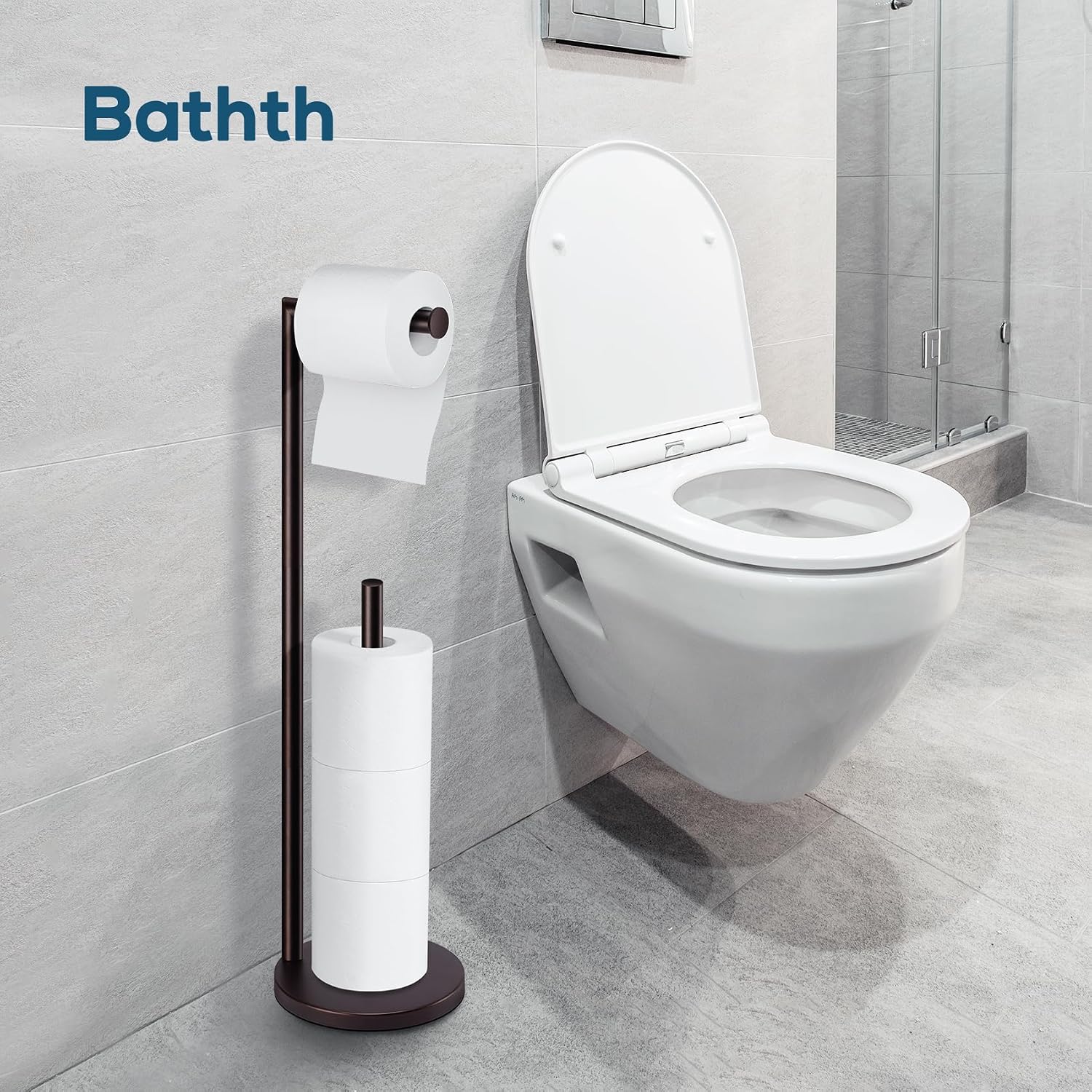 Toilet Paper Holder Stand, Bronze Toilet Paper Holder Free Standing