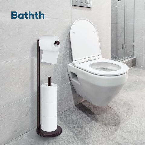 Toilet Paper Holder Stand, Bronze Toilet Paper Holder Free Standing