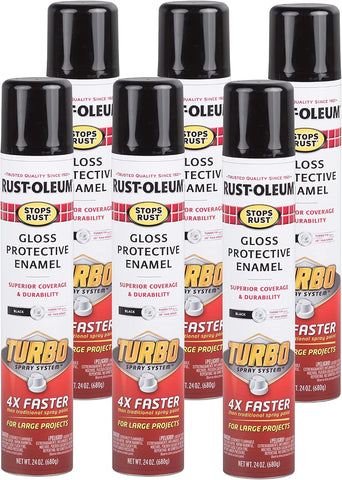 Rust-Oleum Stops Rust Turbo Spray System Spray Paint, Gloss Black