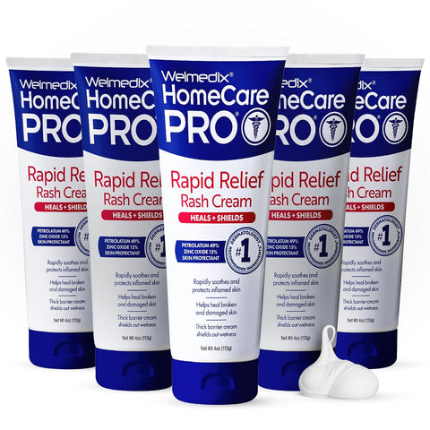 Welmedix Adult Diaper Rash Cream - Maximum Strength Zinc Oxide Cream