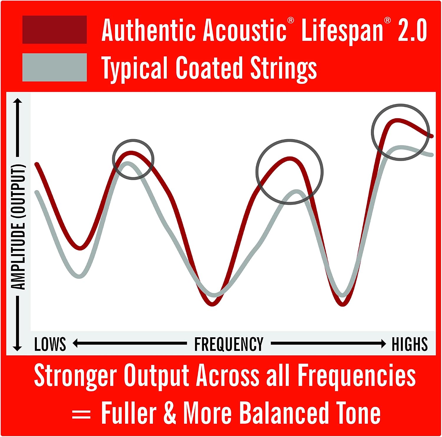 Martin Authentic Acoustic Guitar Strings - Lifespan 2.0 Treated