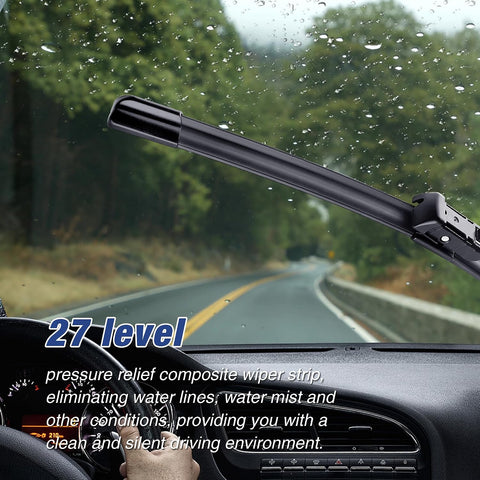 22"+22" Wiper Blades Replacement for Chevy Silverado/GMC Sierra 2014 2015 2016 2017 2018 (Set of 2) Quiet and Durable Stable All-Season Windshield Wiper Blades