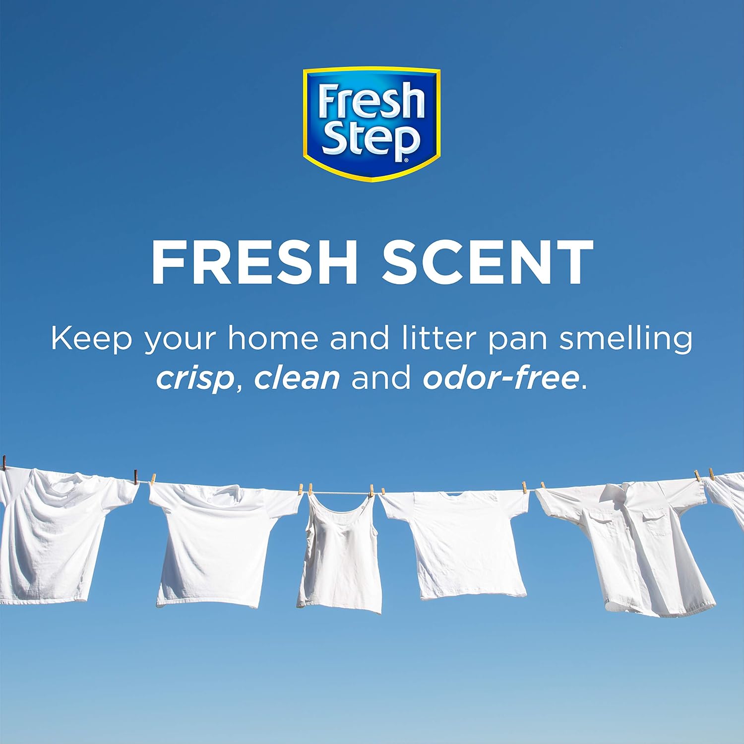 Fresh Step Cat Litter Crystals Deodorizer, Fresh Scent, 15 Oz