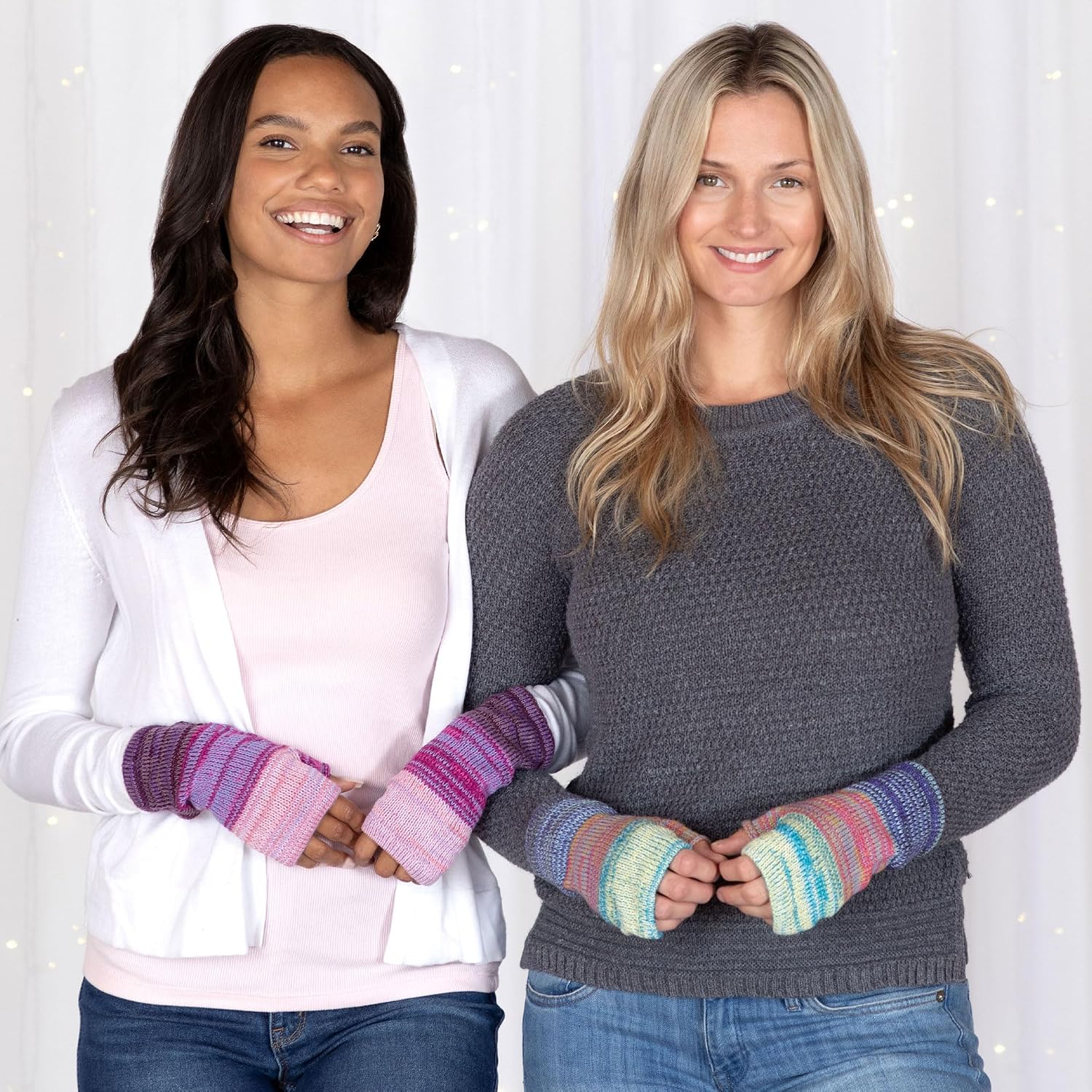 GreaterGood Alpaca Fingerless Mittens Gloves 100% Super Soft Alpaca Wool Handmade Fair Trade Typing Texting Gloves