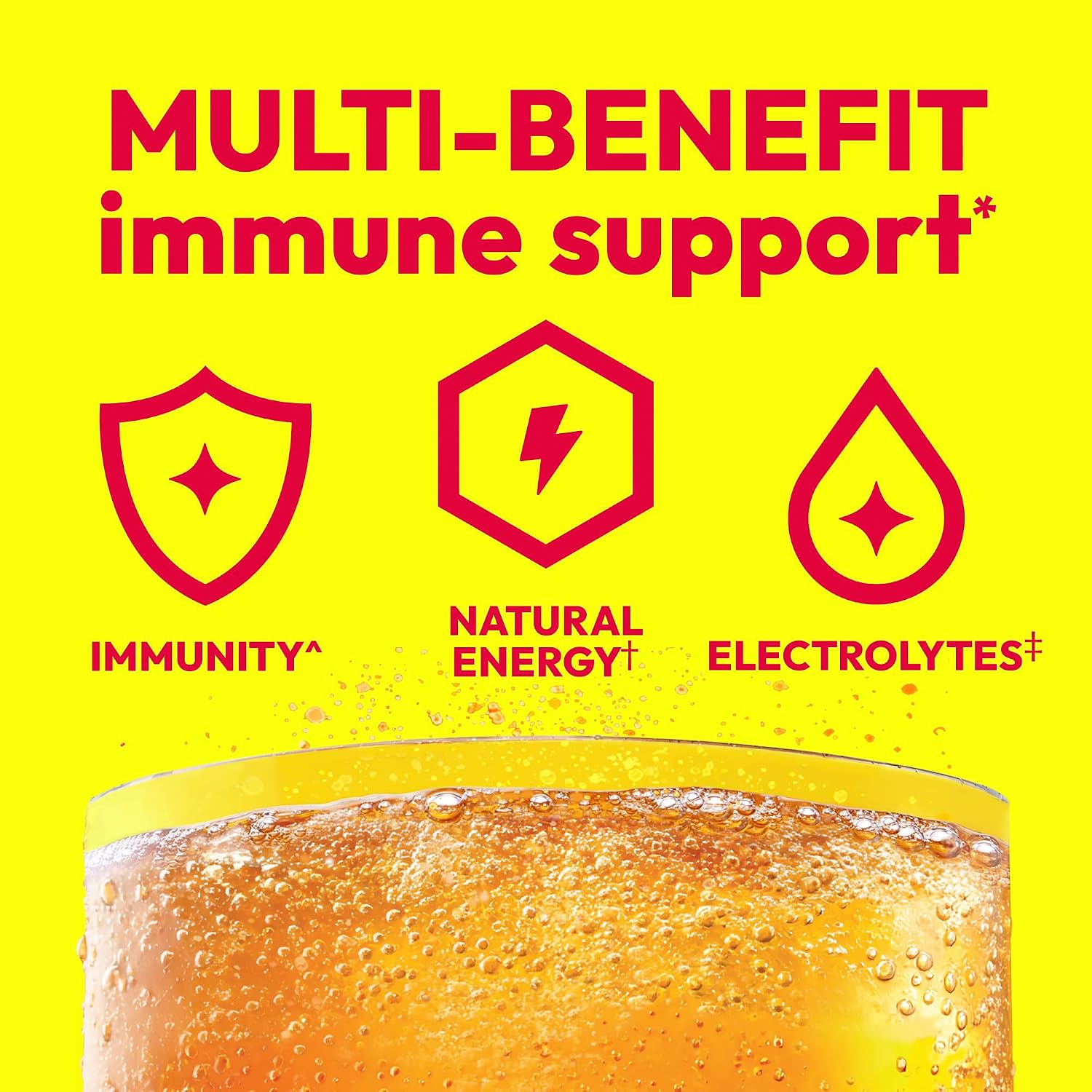 Emergen-C Vitamin C 1000mg Immune Support Powder, Orange, 30 ct
