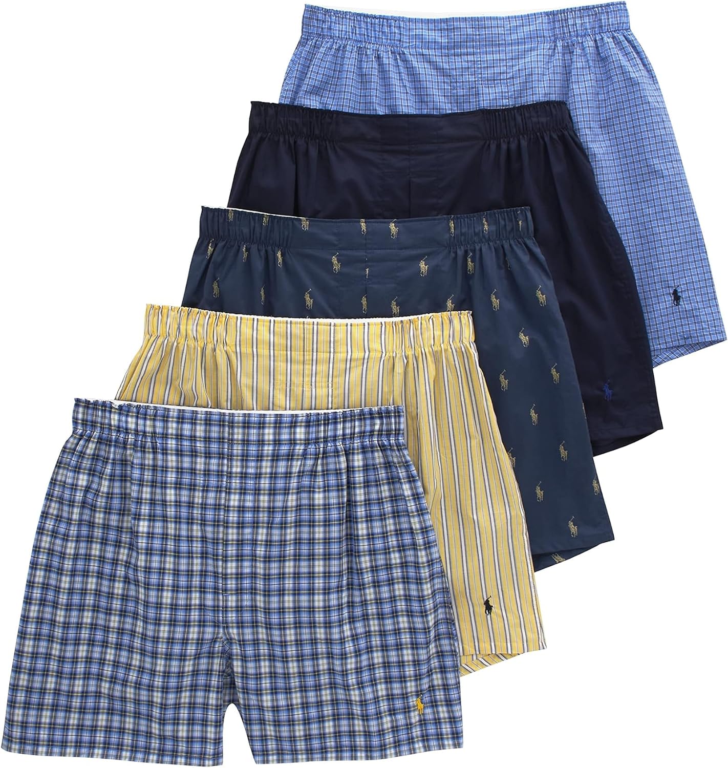 POLO RALPH LAUREN 5-Pack Classic Fit Woven Boxers