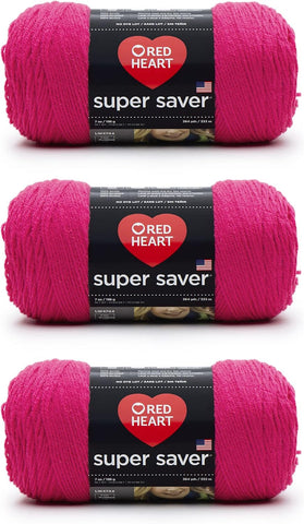 Red Heart Super Saver Yarn for Crocheting & Knitting, White, Single