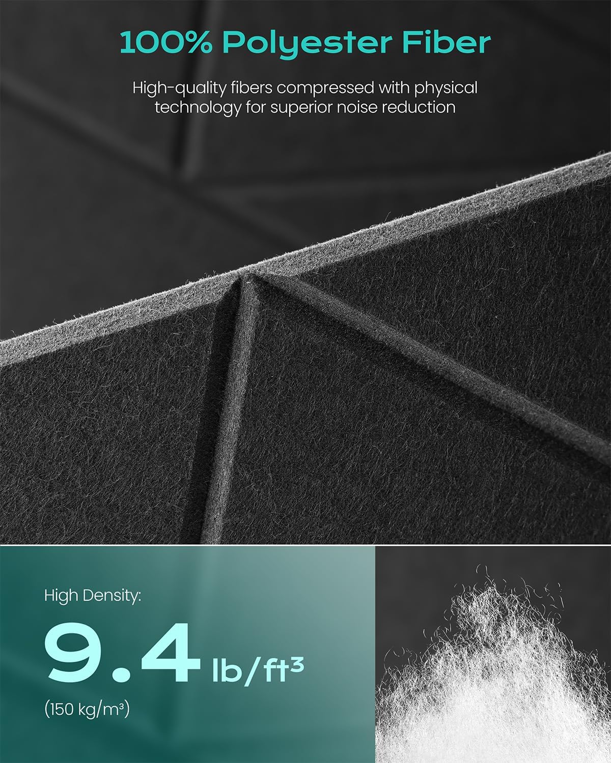 22 Pack Geometric Design Sound Proof Foam Panels for Walls 12"x12"x0.4"