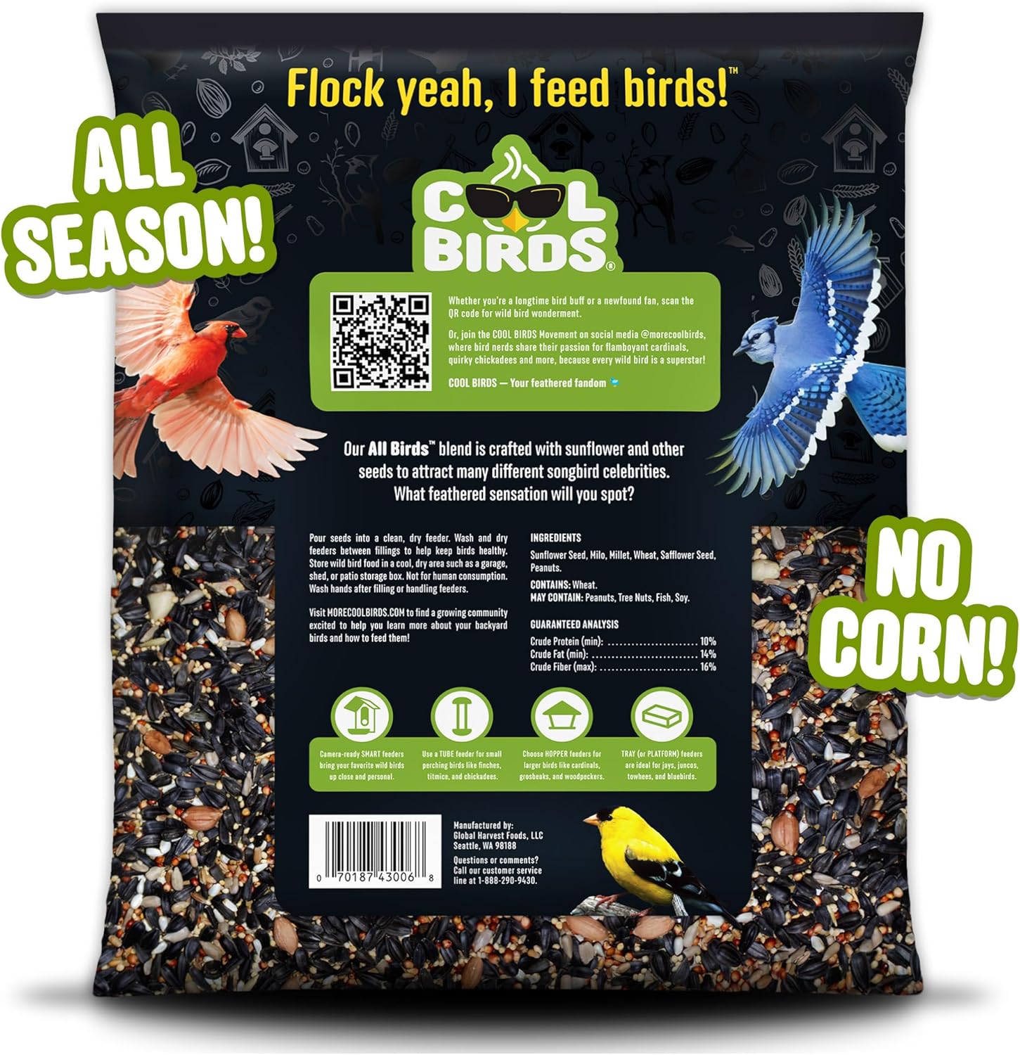 Cool Birds All Birds Wild Bird Seed, 10 lb