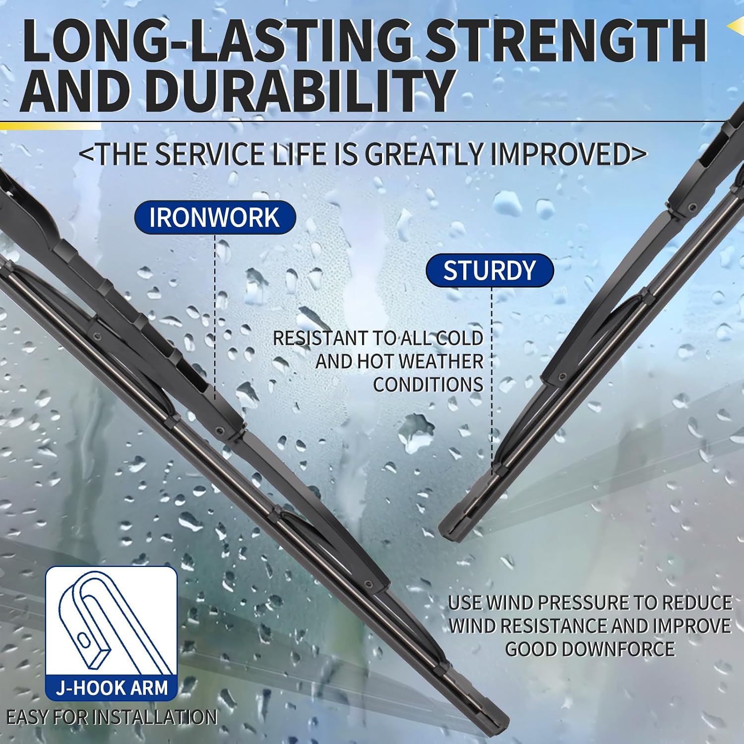 22''+18''Wiper Blades,Compatible with 2018-2022 Chevrolet Colorado Premium All-Season Windshield Wiper Blades-Driver and Passenger Side,Automotive Replacement Windshield Wiper Blade(Pack Of 2)