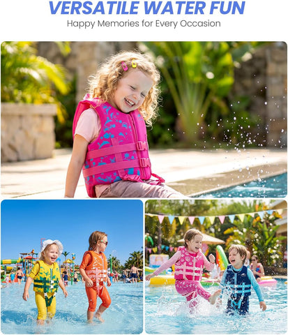 Gogokids Toddler Swim Vest, Kids Floaties 2-8 Years, 22-60 lbs