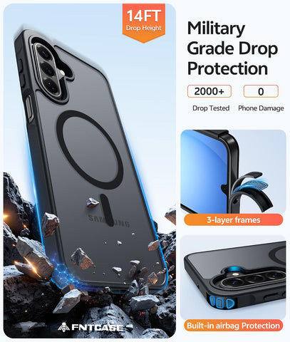 FNTCASE for Galaxy A17/A16 5G Phone Case, Fit for Magsafe, Screen Protector