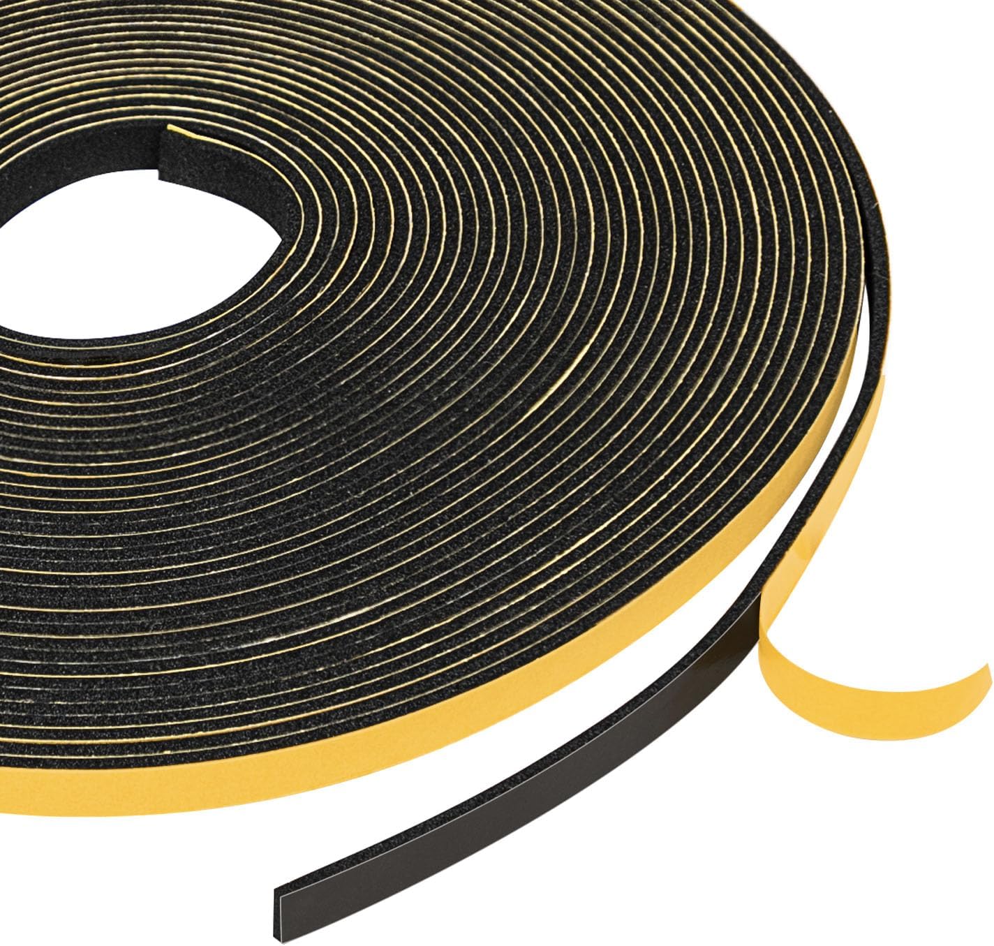 Yotache Weather Stripping (.25) 1/4 Inch Wide X 1/16 Inch Thick, 33 Ft
