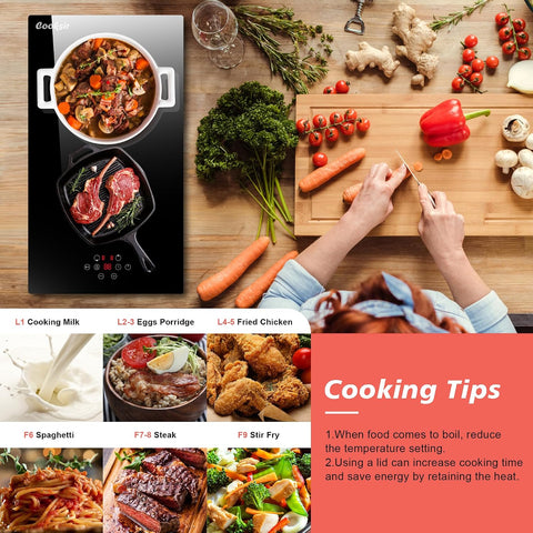 2 Burner Electric Cooktop 220V 3000W