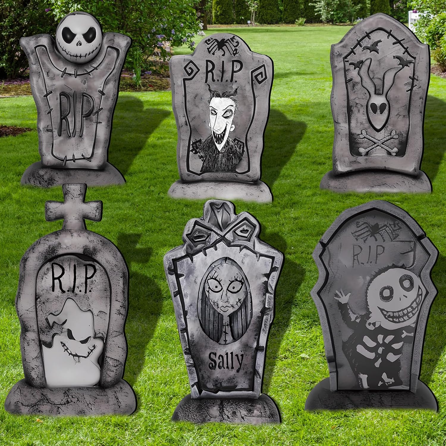 17Inch Halloween Yard Signs Tombstones Decorations Outdoor Graveyard