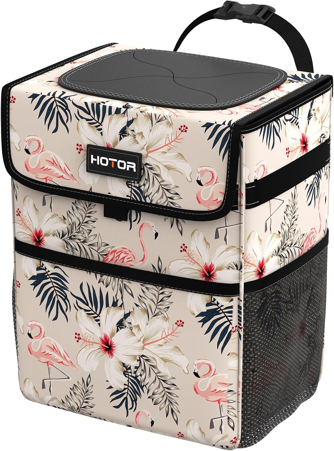 HOTOR Car Trash Can, Leak-Proof Car Organizer, Light Grey, 2-Gallon