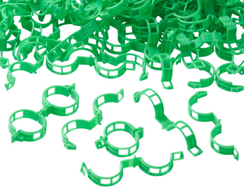 Plant Support Clips,Plastic Clips for Securing Plants,Tomato Vine Clips,Plant Fixing Clips,Garden Clips for Climbing Plants,Grape and Vine Vegetables (300, Light Green)
