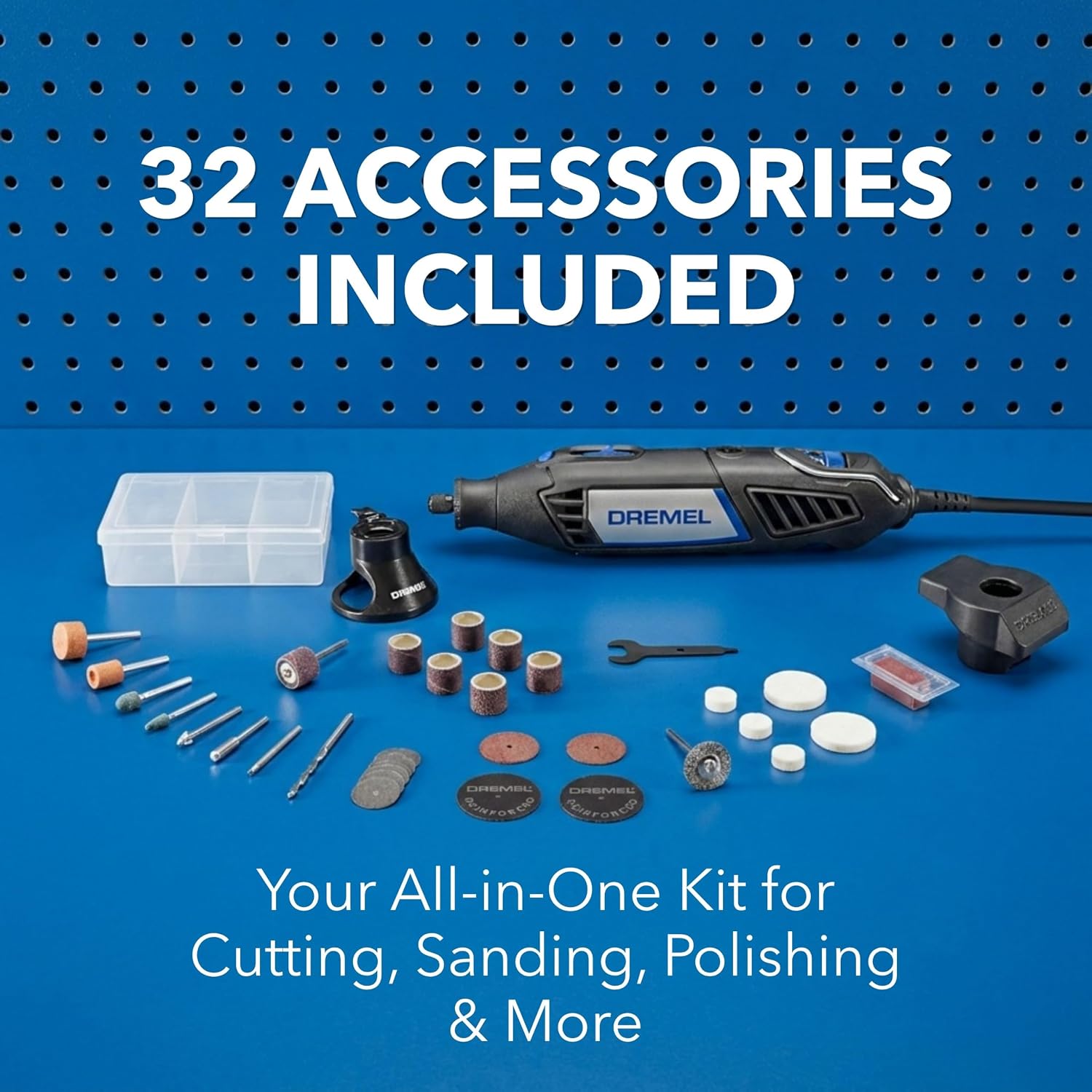 Dremel 4000-2/32 Rotary Tool Kit with 2 Attachments and 32 Accessories