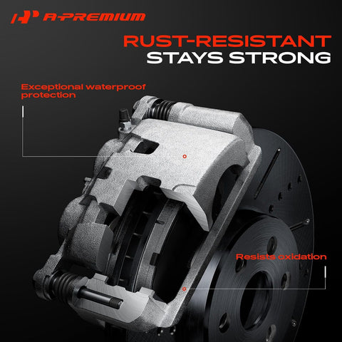 A-Premium Front Left Driver Disc Brake Caliper with Bracket
