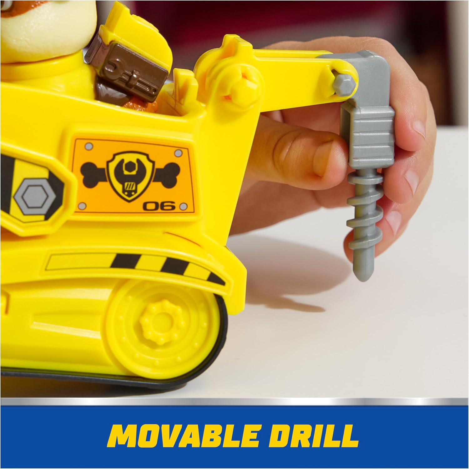 Paw Patrol, Rubble’s Bulldozer Toy Truck with Collectible Action Figure