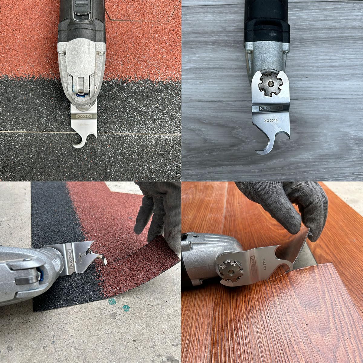 XXGO 3 Pcs Multi Tool Hook Knife Blade for Carpet Roofing Shingle Cutter